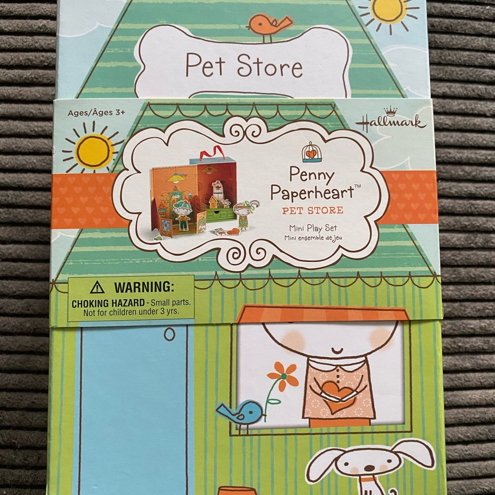 NIB HALLMARK Penny Paperheart Pet Store Mini Play Set Ages 3+